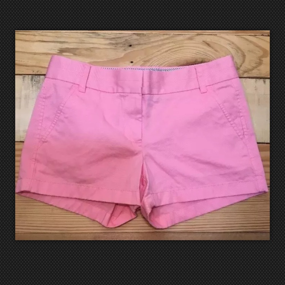 J. Crew Women’s Mini Shorts Chino Sz 2 Pink